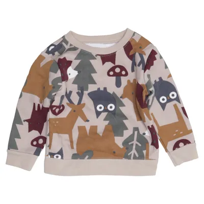 Collegetröja (Beige, Brun, Grön) från Garanimals Bomull, Polyester