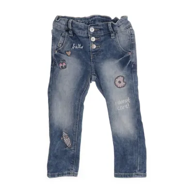 Jeans (Blå) från Regular by Lindex Bomull, Elastan, Polyester
