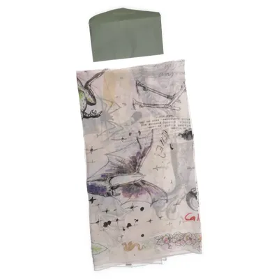 Neckerchief (Beige, Multicolored) from Maria Nilsdotter Silk