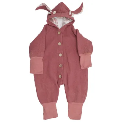 Barboteuse (Rose) de Handmade Coton, Élasthane, Laine