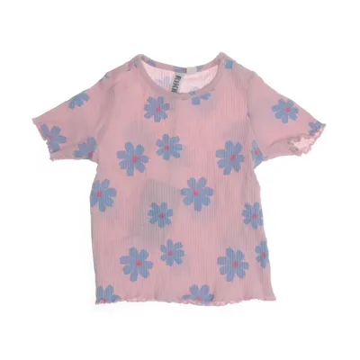 T-shirt (Rosa, Blå) från Rikki Tikki Bomull, Elastan