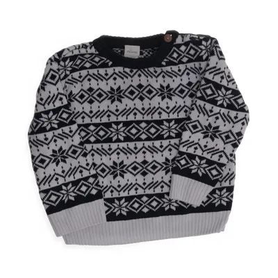 Sweater (White, Blue) from Alana Cotton