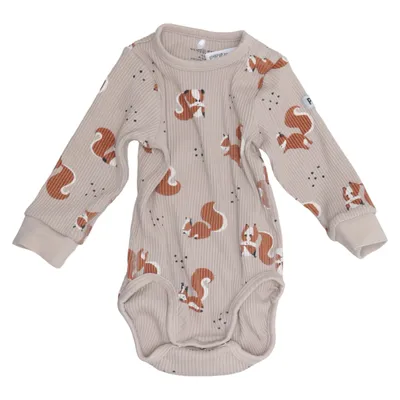 Body (Beige) från Polarn O. Pyret Elastan, Ekologisk bomull
