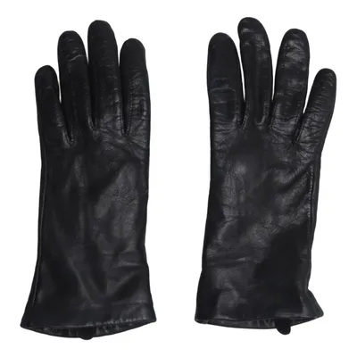 Lederhandschuhe (Schwarz) von Handskmakaren Leder, Nylon, Wolle