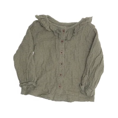 Blouse (Groen) van Sweet Petit Katoen