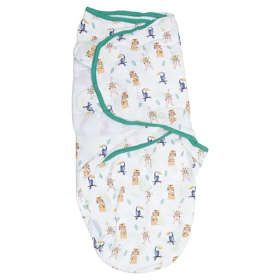Swaddle sack (White, Multicolored) from Juicy Bumbles