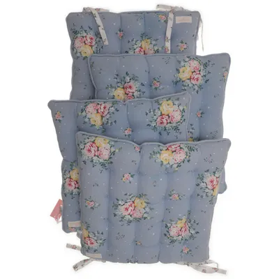 Seat cushion (White, Multicolored) from Greengate Cotton, Polyester