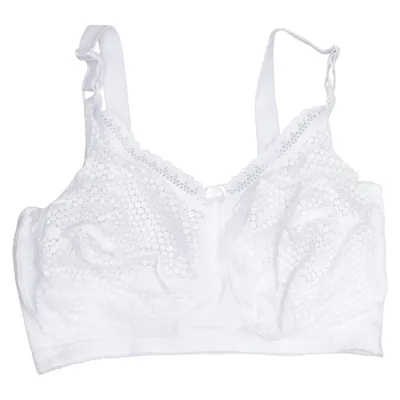 Brassière (Blanc) de Miss Mary of Sweden Coton, Élasthane, Polyamide