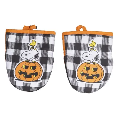 Gant de cuisine (Orange, Noir, Blanc) de Peanuts Coton, Polyester