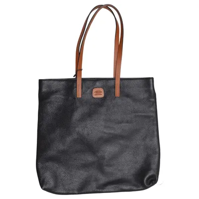 Handbag (Black, Brown) from Brics Leather, Polyester