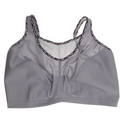 Sport-bh (Grijs) van Glamorise Elastaan, Polyamide