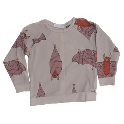 Collegetröja (Beige, Brun) från Mini Rodini Elastan, Ekologisk bomull