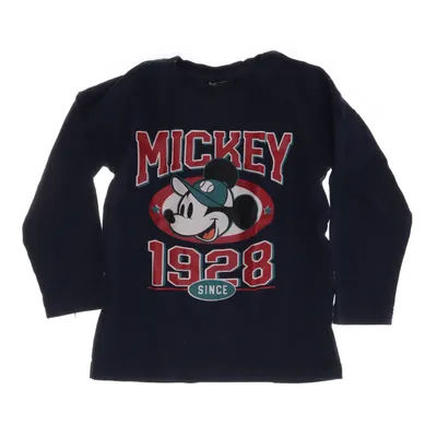 Langærmet t-shirt (Blå) fra Disney Mickey Mouse Bomuld, Elastan