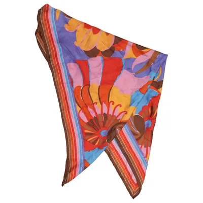 Neckerchief (Brown, Multicolored) from Trina Turk