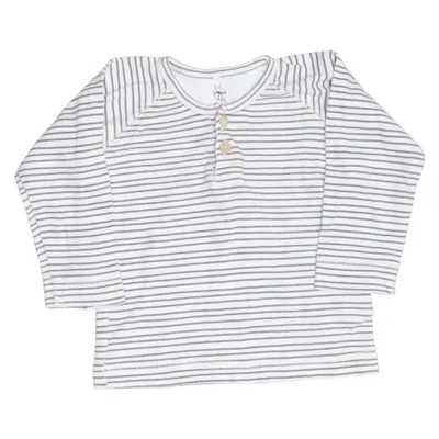 T-shirt manches longues (Blanc, Gris) de Lassie Coton biologique