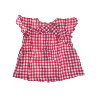 Jurk (Roze, Wit) van Zara BabyGirl Linnen, Lyocell, Viscose