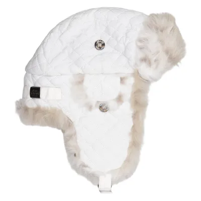 Pilotenmuts (Wit, Beige) van Barts Imitatiebont, Polyamide, Polyester