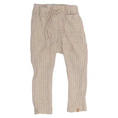 Mjukisbyxor (Beige) från Lil' Atelier Ekologisk bomull, Polyester