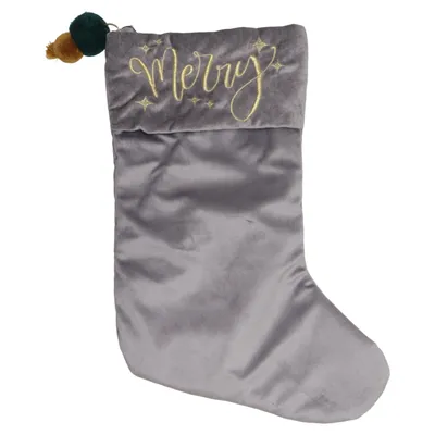 Kerstsok (Grijs) van Butlers Polyester