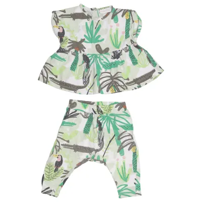 Set (Groen, Wit, Meerkleurig) van Baby by Lindex Katoen