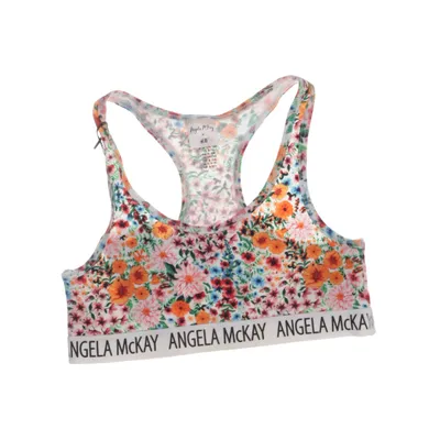 Sports bra (Multicolored) from H&M x Angela McKay Cotton, Elastane