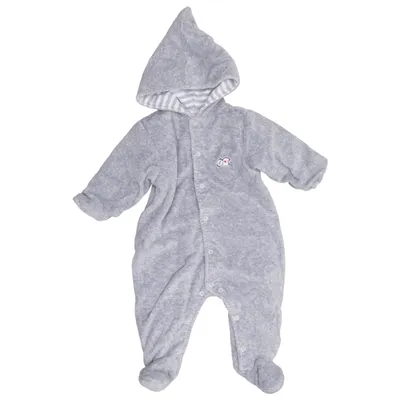 Barboteuse (Gris) de Kissy Kissy Coton, Polyester