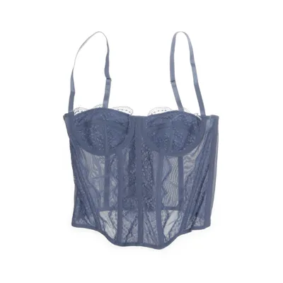 Bustier (Blå) från Shein Elastan, Polyamid