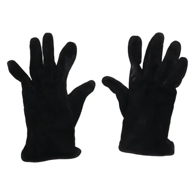 Leather gloves (Black) from Handskmakaren Polyester, Suede