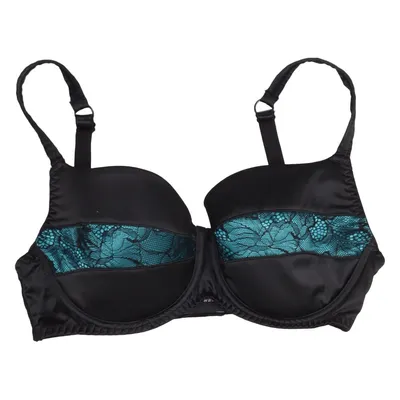 Bra (Black, Turquoise) from Playful Promises Elastane, Polyester
