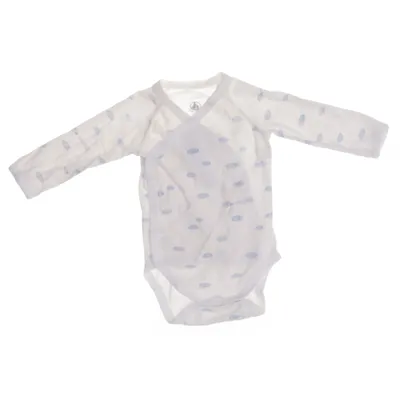 Body (White, Blue) from Petit Bateau Cotton