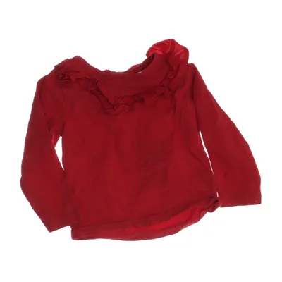 Långärmad t-shirt (Röd) från Minimarket Elastan, Ekologisk bomull