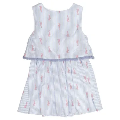 Robe (Bleu, Blanc, Rouge) de Joules Coton, Viscose