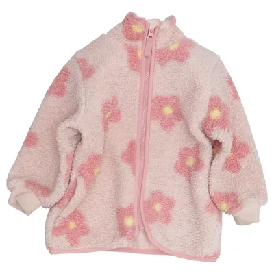 Fleecejakke (Pink, Gul) fra Lindex Kids Polyester
