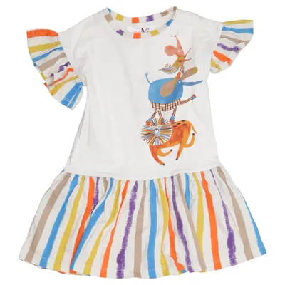 Robe (Blanc, Multicolore) de Gorman Coton biologique