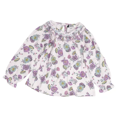 Långärmad t-shirt (Rosa, Lila, Grön) från Creeks Bomull
