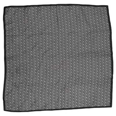 Handkerchief (Black, White) from DKNY Silk