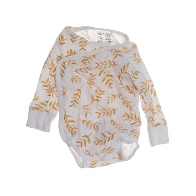 Body (Vit, Gul) från Lindex Baby Bomull, Elastan