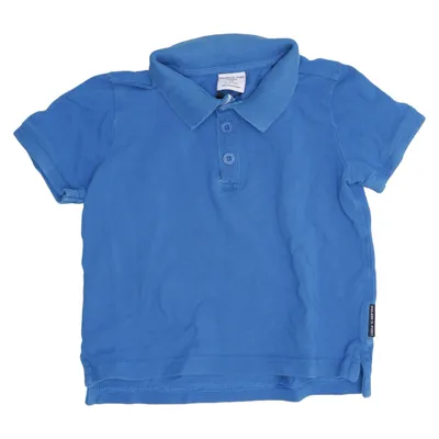 Poloshirt (Blauw) van Polarn O. Pyret Organisch katoen