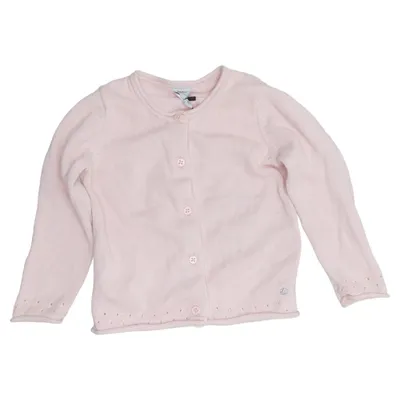 Cardigan (Rose) de Petit Bateau Coton, Laine