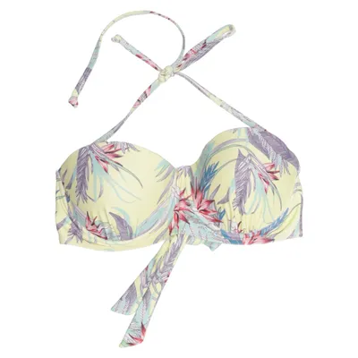 Haut de bikini (Jaune, Multicolore) de Warehouse Élasthane, Polyester