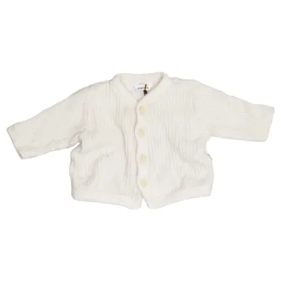 Cardigan (White) from Joha Merino wool