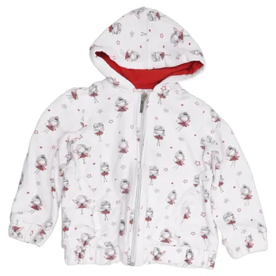 Hoodie (White, Red, Multicolored) from Mayoral Cotton, Elastane