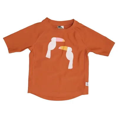 T-shirt de natation (Orange) de Lassie Élasthane, Polyester recyclé