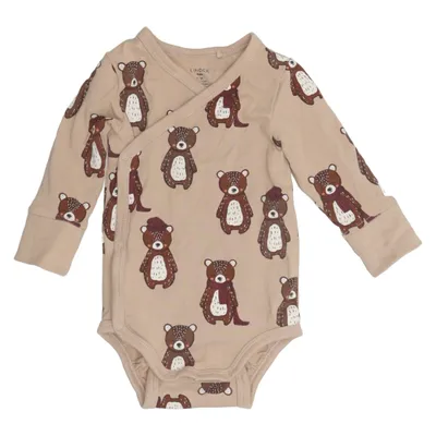 Body (Beige, Marron) de Lindex Baby Coton, Élasthane
