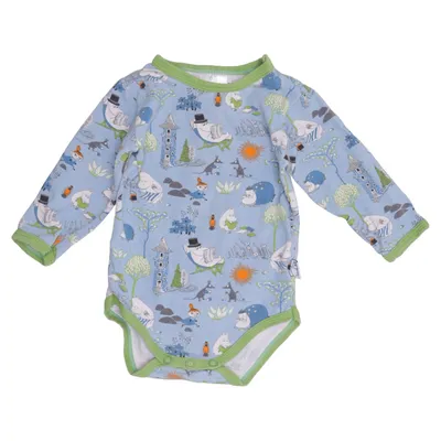 Body (Blå, Flerfärgad) från Moomin Bomull, Elastan