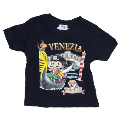 T-shirt (Black, Multicolored) from JHK Cotton