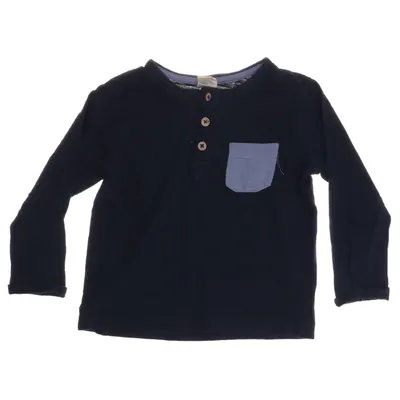 Henley shirt (Blauw) van Alana Katoen