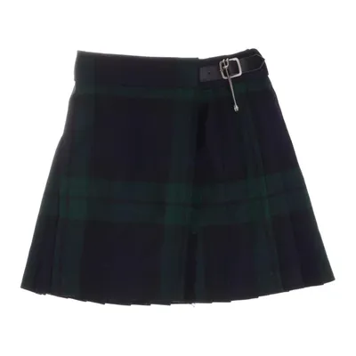 Wrap skirt (Blue, Green) from James Pringle Weavers Polyester, Leather, Wool, Viscose