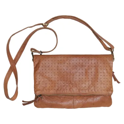 Schoudertas (Bruin) van 5th Avenue Leer