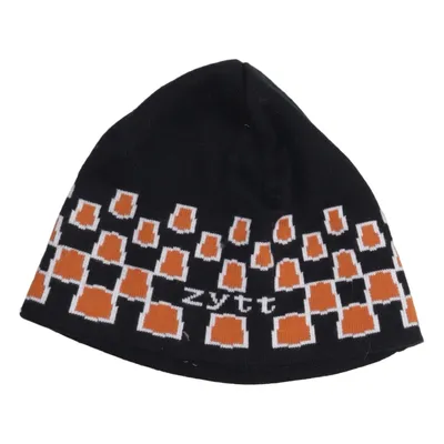 Beanie (Black, Orange, White) from Zytt Acrylic, Cotton
